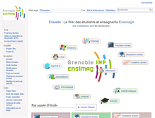 Tablet Screenshot of ensiwiki.ensimag.fr